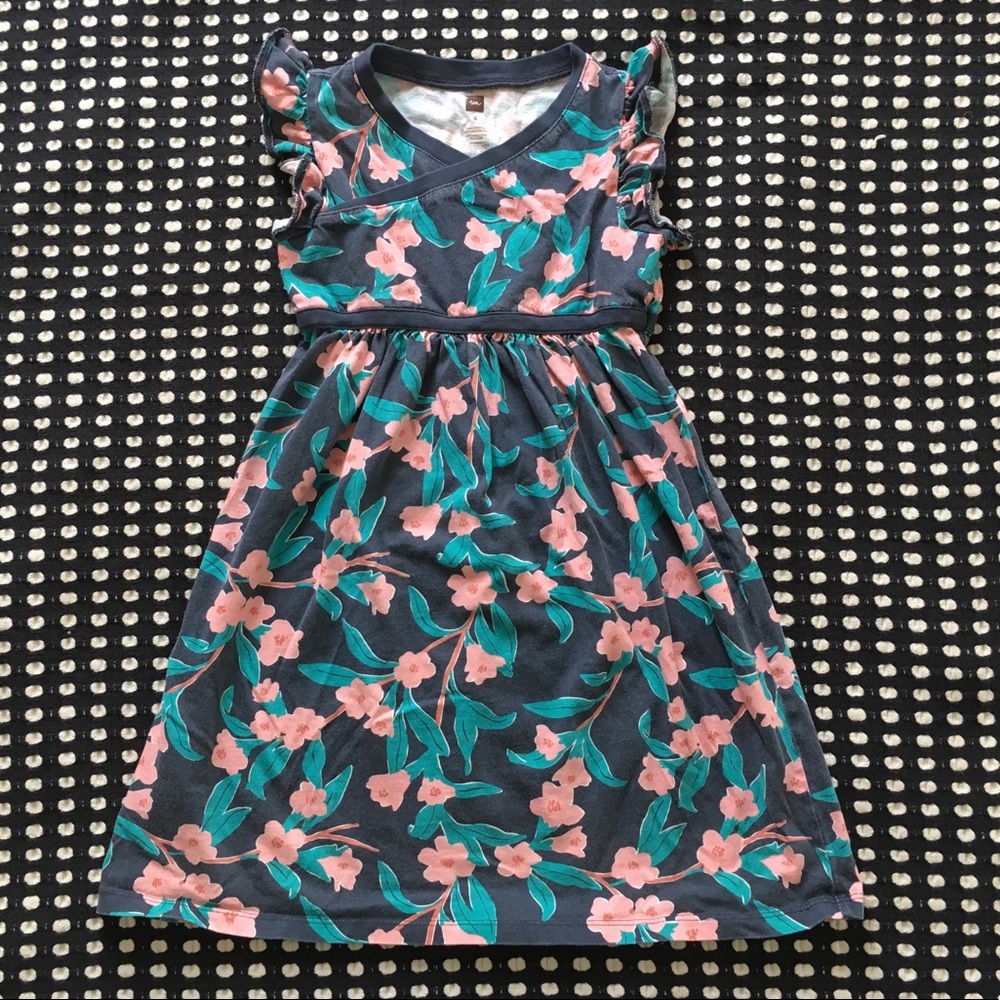 Tea Collection floral dress girls size 6